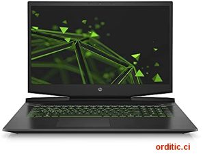 HP - Pavilion Gaming 17- Noir 17,3" FHD - NVIDIA GeForce RTX 3050Ti 4GB - Intel Core i7-11370H - RAM 16 Go - SSD 256 Go + HDD 1 To