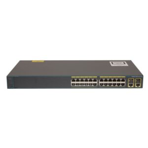Switch Cisco Catalyst 2960 PLUS 24 10/100 + 2T/SFP Lan Base - WS-C2960+24TC-L SWITCH 24 PORTS 10/100 + 2 PORTS GIGABIT DOUBLE CONNECTIQUE SFP ET ETHERNET 10/100 MBPS