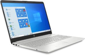 Ordinateur portable HP 15s-fq0008nia pour l'école et les affaires (Intel Celeron N4120 4 cœurs, 8 Go de RAM, SSD PCIe 512 Go, Intel UHD 600, 15,6" 60 Hz HD (1366x768), WiFi, Bluetooth, webcam, Win 10 Pro)