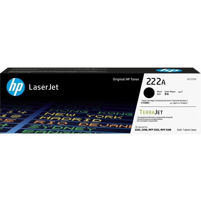 Hp Toner noir LaserJet authentique 222A (W2220A) - Pour IMPRIMANTE 3303FDW